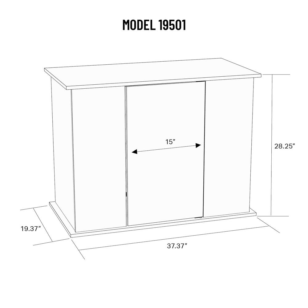 50/65 Gallon Black Upright Aquarium Stand. Picture 8
