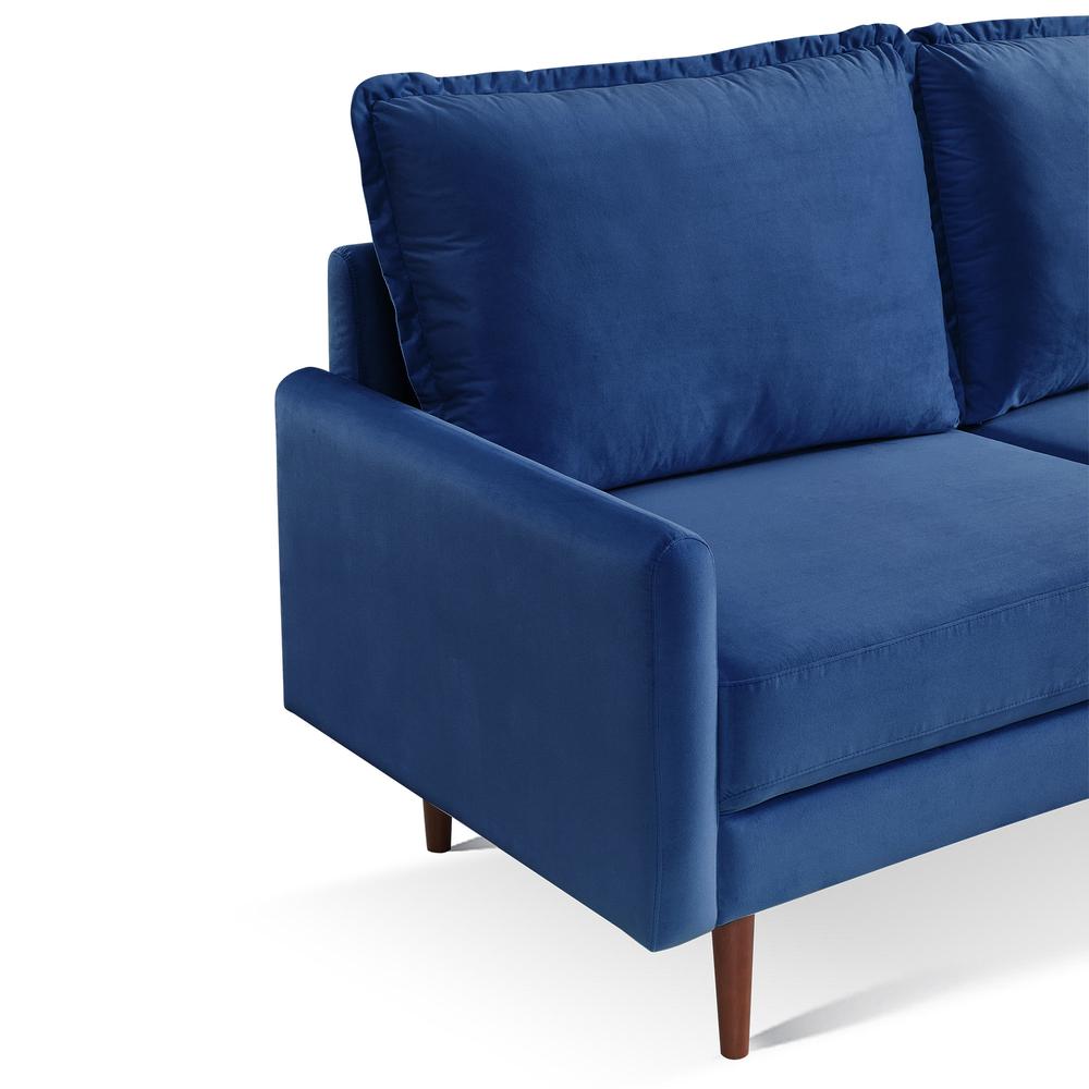 69 Inch Wide Upholstered Two Cushion Sofa with Cambered Arms. Picture 11