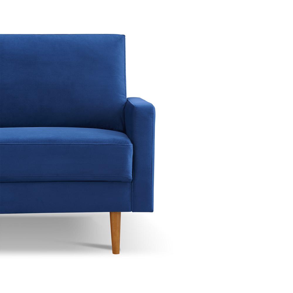 69 Inch Wide Upholstered Two Cushion Sofa with Square Arms. Picture 10