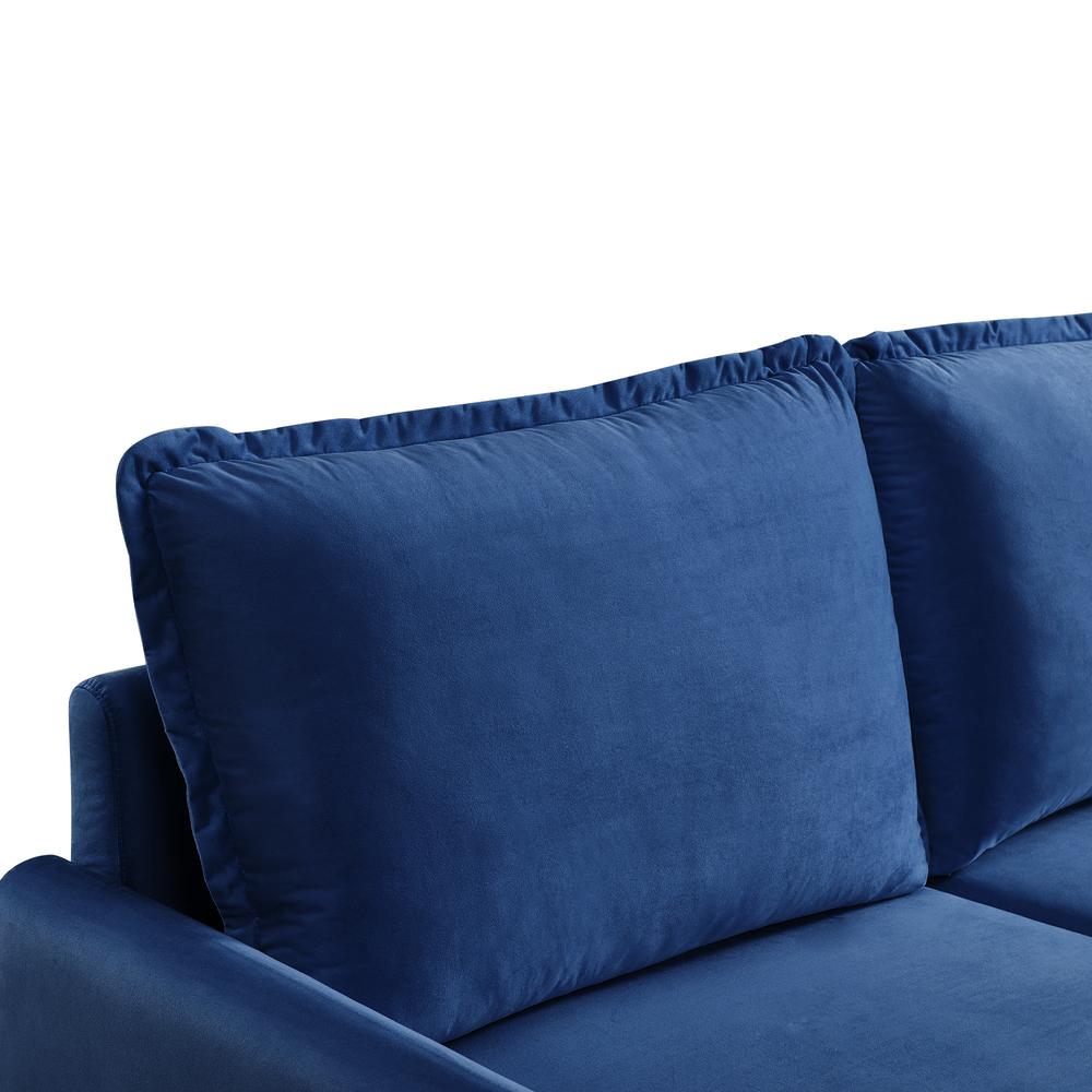 69 Inch Wide Upholstered Two Cushion Sofa with Cambered Arms. Picture 10