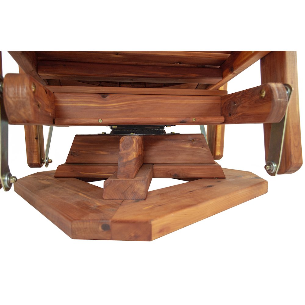 Cedar Adirondack Swivel Glider. Picture 3