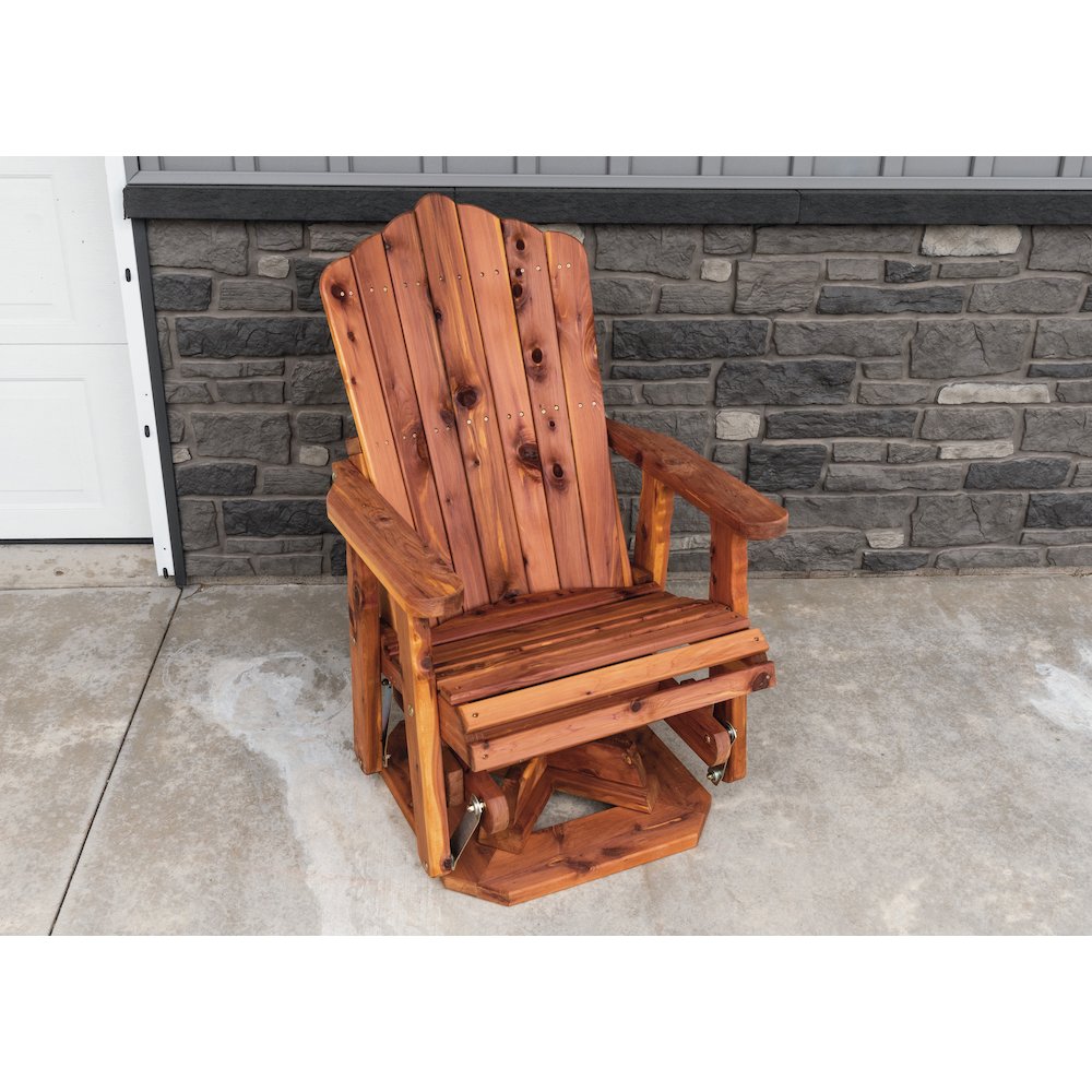 Cedar Adirondack Swivel Glider. Picture 6