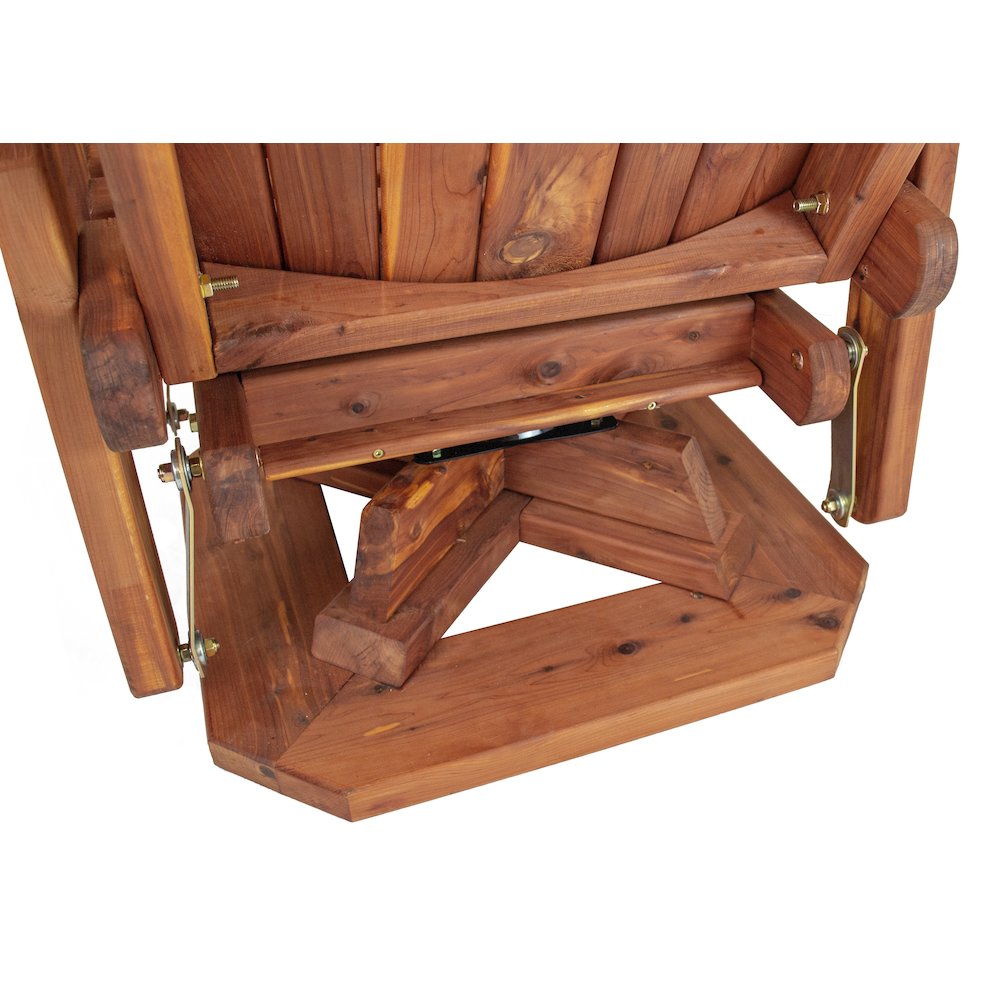 Cedar Adirondack Swivel Glider. Picture 7
