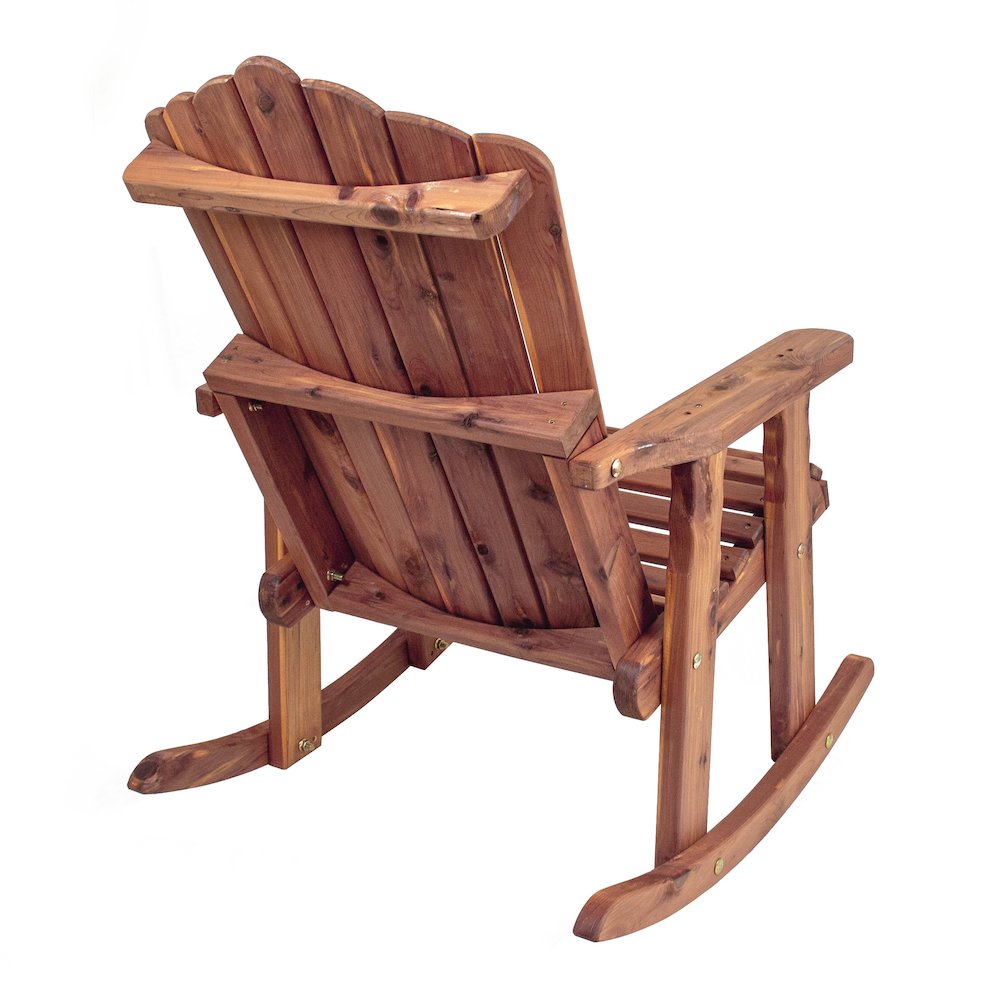 Cedar Adirondack Rocking Chair. Picture 4