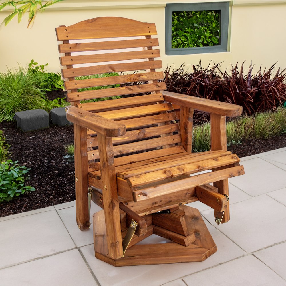 Slat Back Swivel Chair. Picture 4