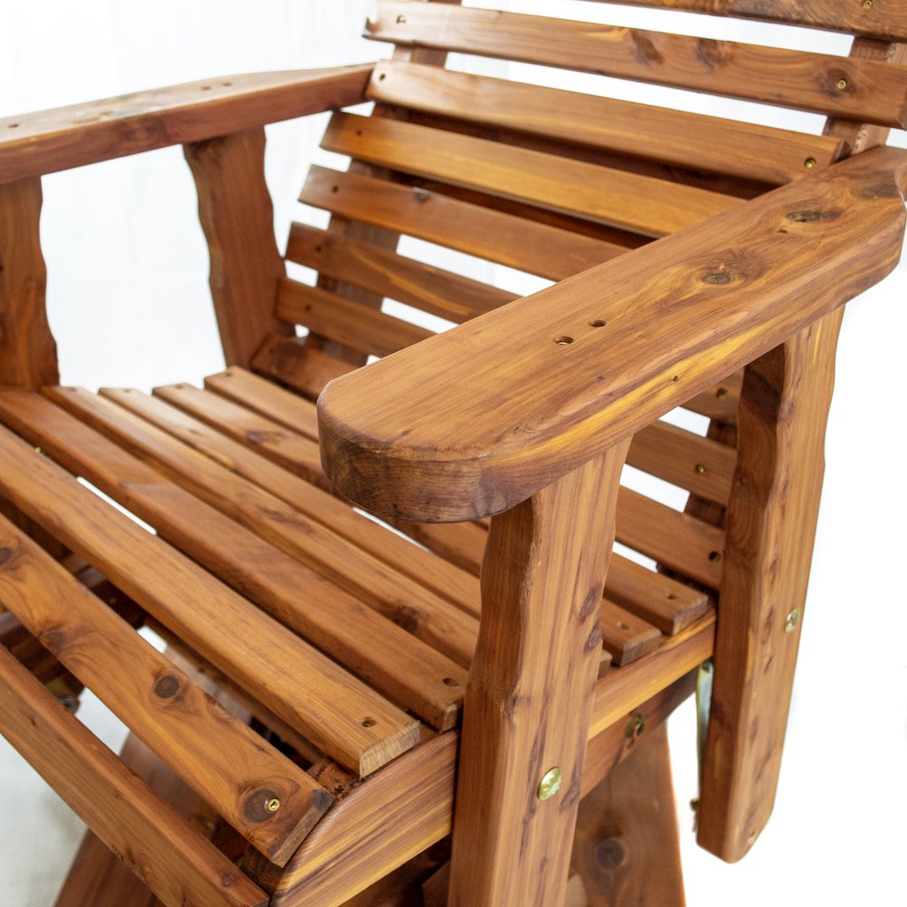 Slat Back Swivel Chair. Picture 6