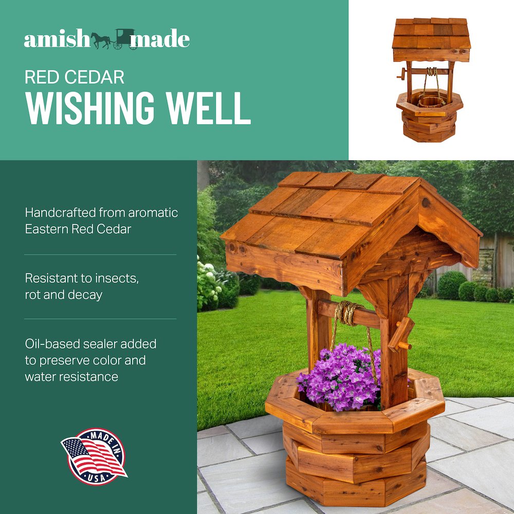 37" Medium Wishing Well. Picture 6