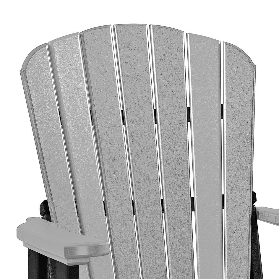 OS Home and Office Counter Height Settee Table Combo in Light Grey with a Black Base. Picture 5