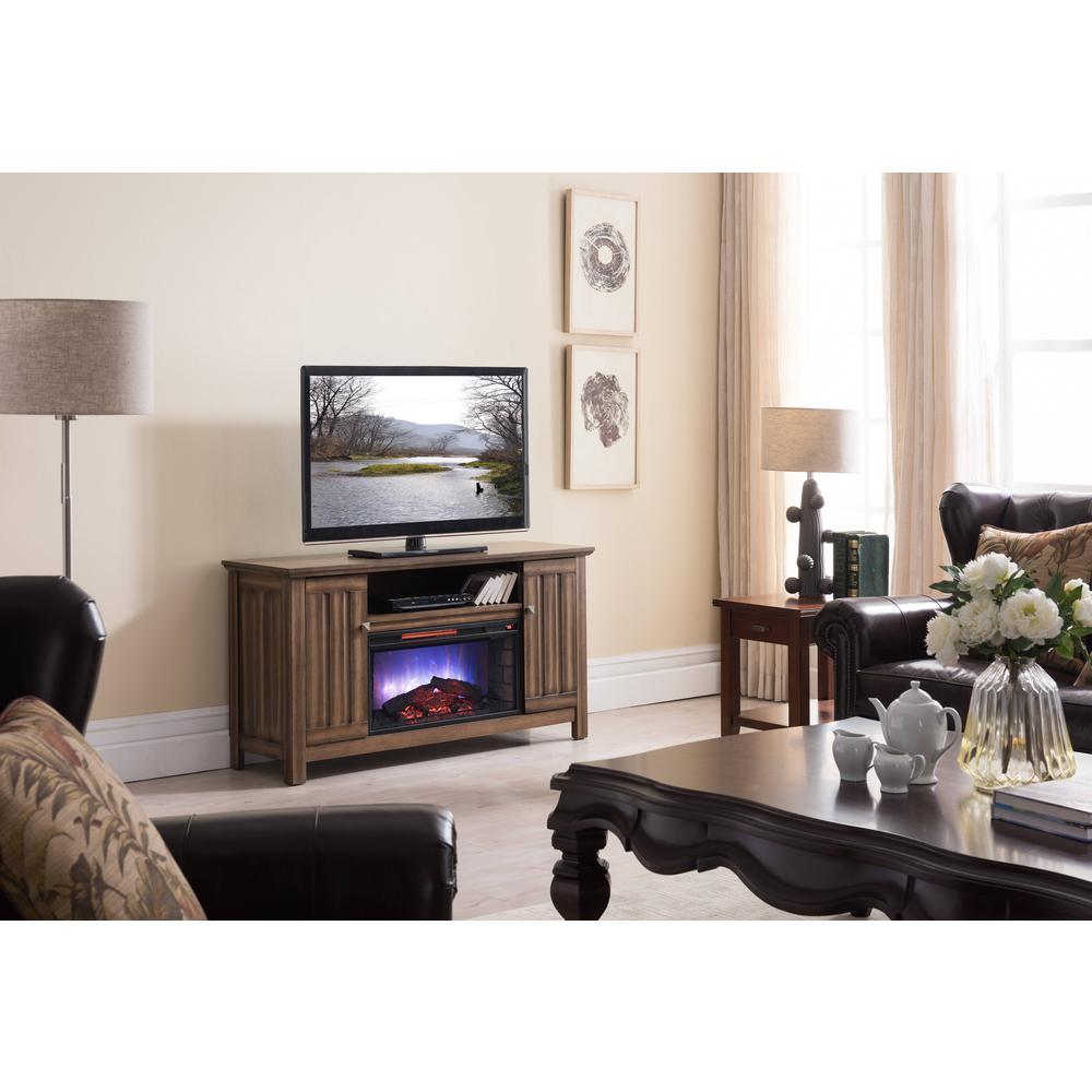 OS Home Model 5542 Infrared Electric Fireplace Media Console .. Picture 1
