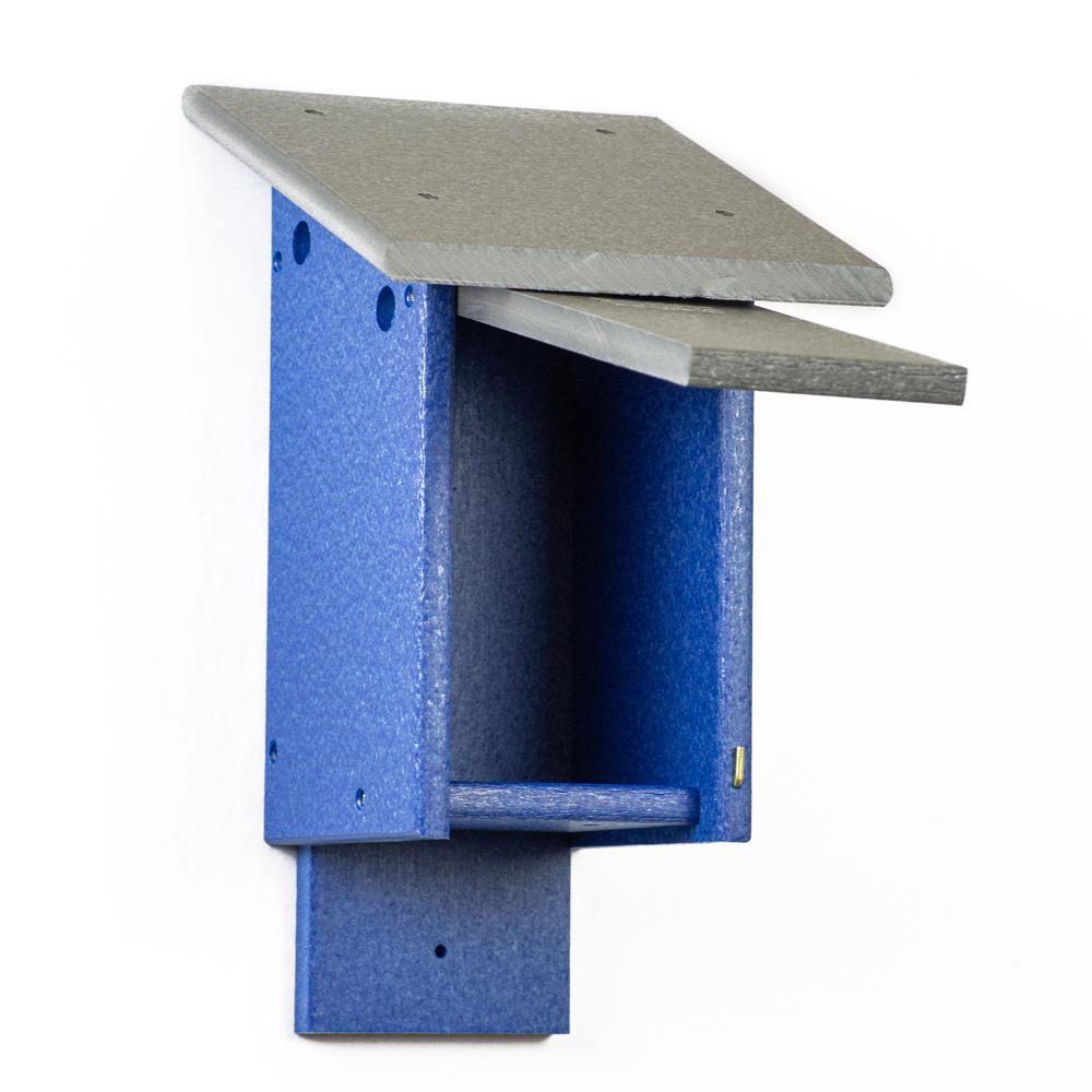 Blue Bird House Made of High Density Poly Resin. Picture 5