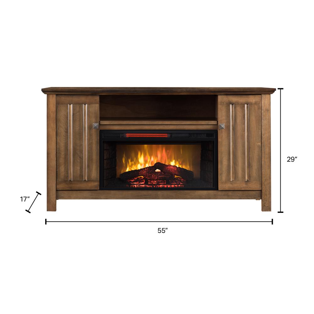 OS Home Model 5542 Infrared Electric Fireplace Media Console .. Picture 3