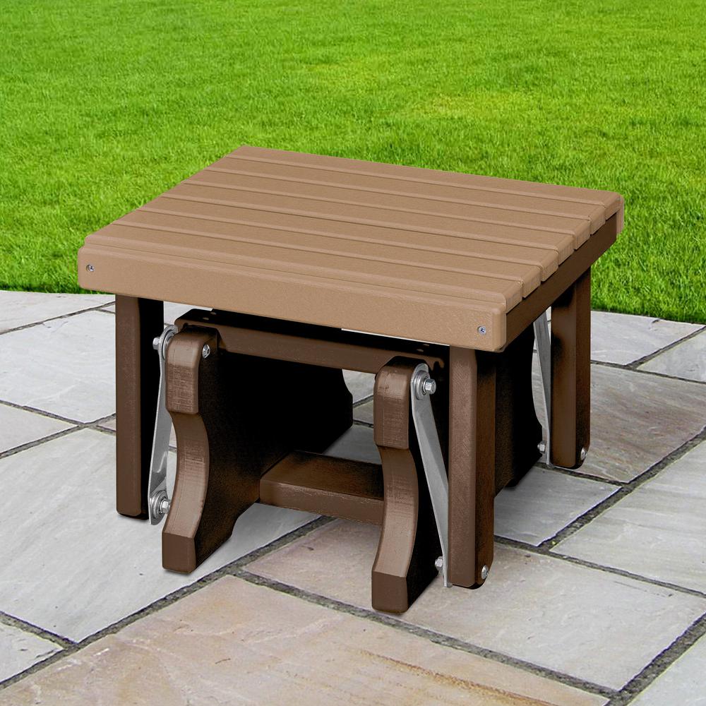 Gliding Ottoman in Cedar and Tudor Brown. Picture 2