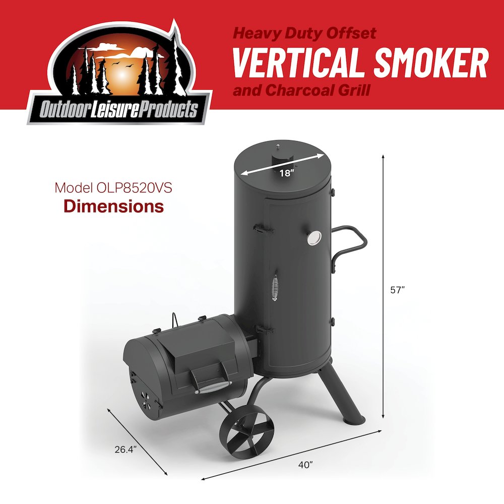Multi Level Vertical Smoker and Charcoal Grill. Picture 3