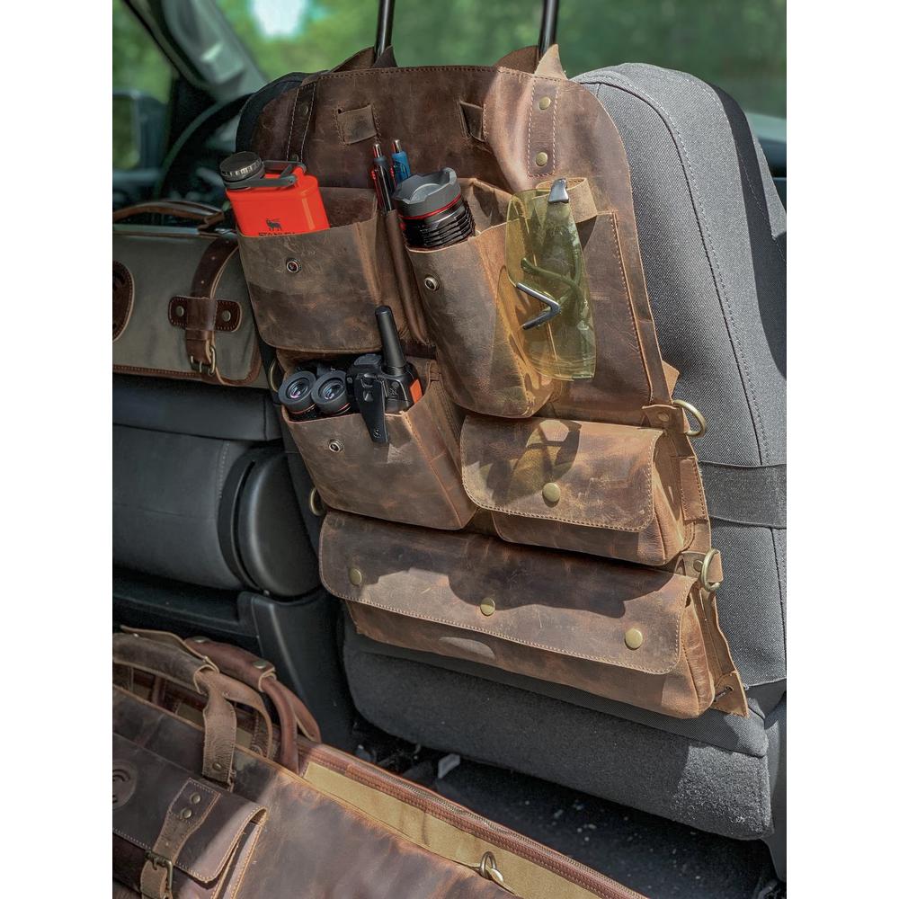 Hunter’s Leather Car Seat Organizer. Picture 6