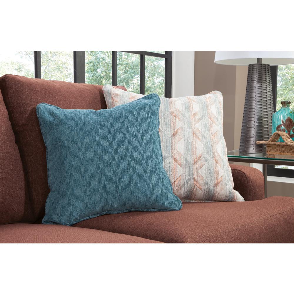 American Furniture Classics Model 8-020-A65V2 Earthtone Cinnamon Sloped Track Arm Loveseat. Picture 10