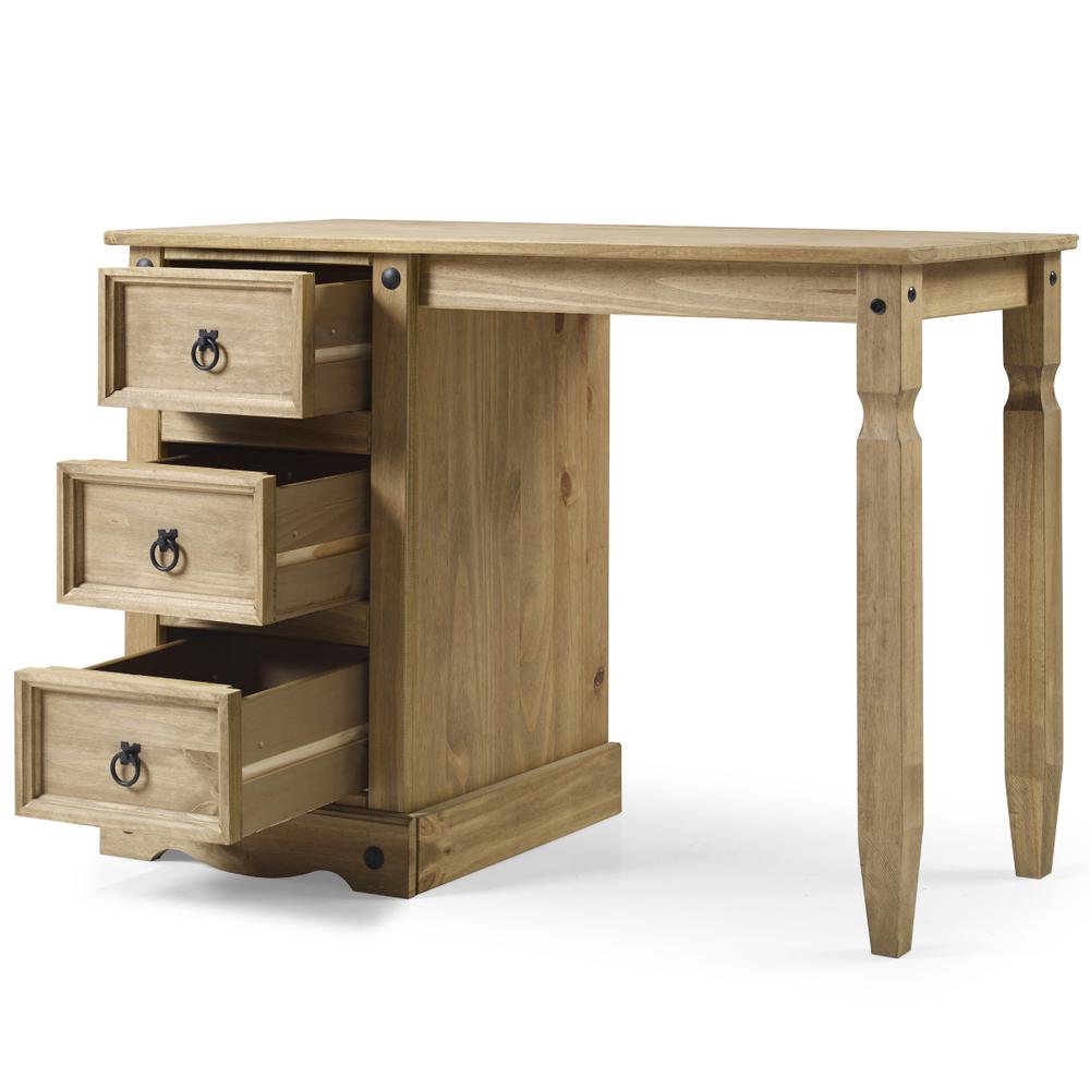 Model COR518 Cottage Series Wood Vanity/Desk in Corona Brown. Picture 5