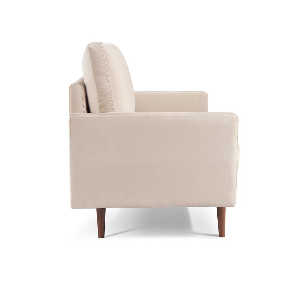 57 Inch Wide Upholstered Two Cushion Loveseat with Square Arms. Picture 9
