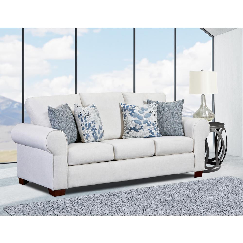 Living Room Pembroke Sofa with Four Throw Pillows. Picture 11
