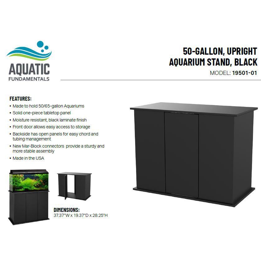 50/65 Gallon Black Upright Aquarium Stand. Picture 9
