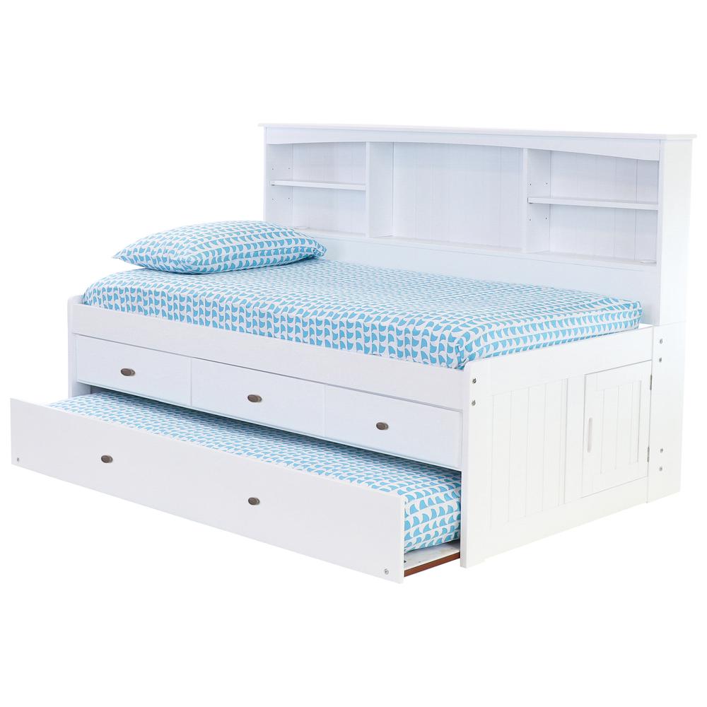 Twin Bookcase Daybed with 3 Drawers. Picture 6