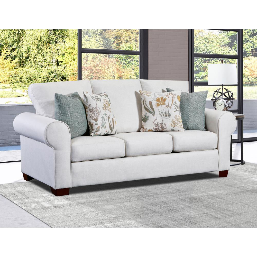 Living Room Beaujardin Sofa with Four Throw Pillows. Picture 10