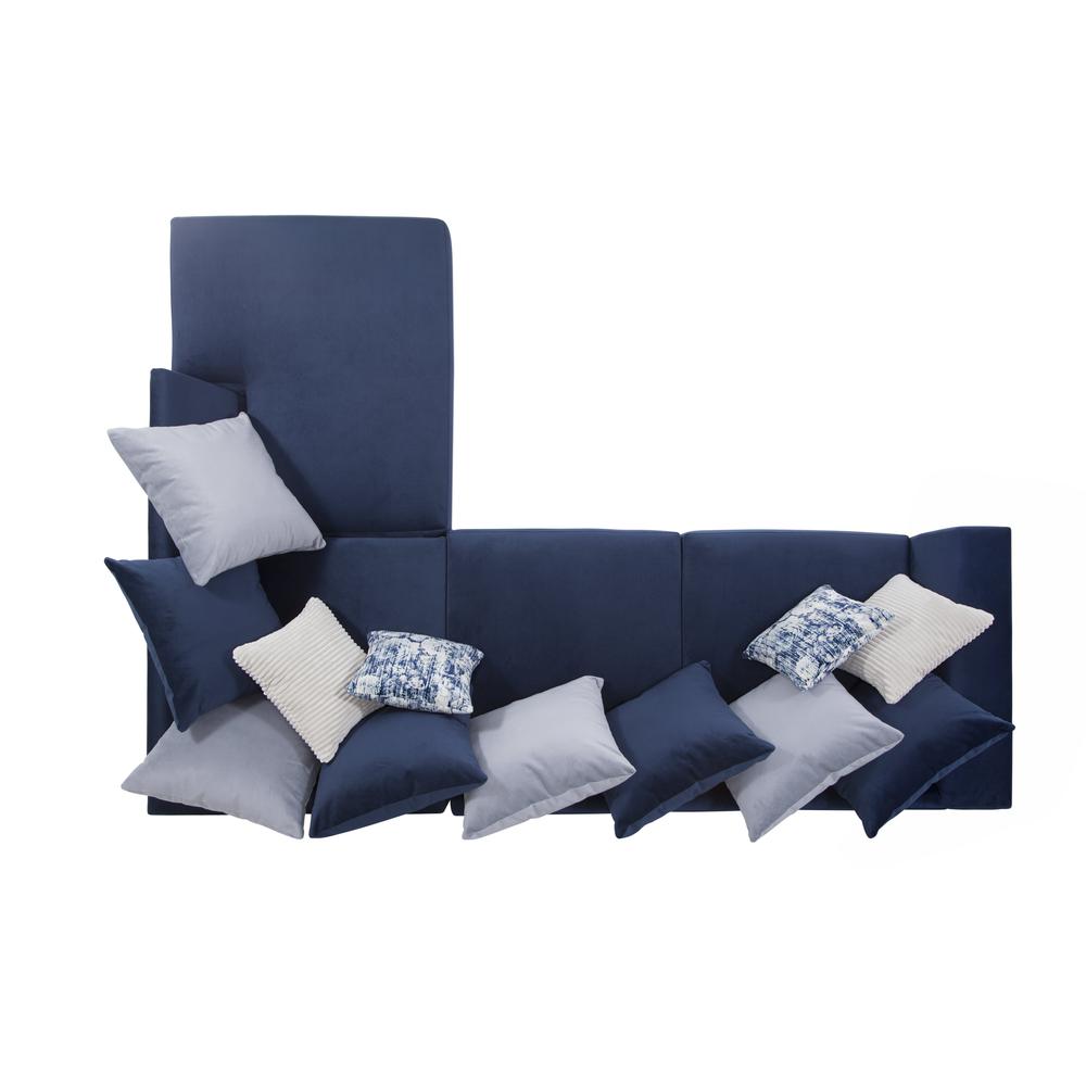 American Furniture L Shaped Sectional Sofa with 8 Back Pillows and 4 Accent Pillows. Picture 8