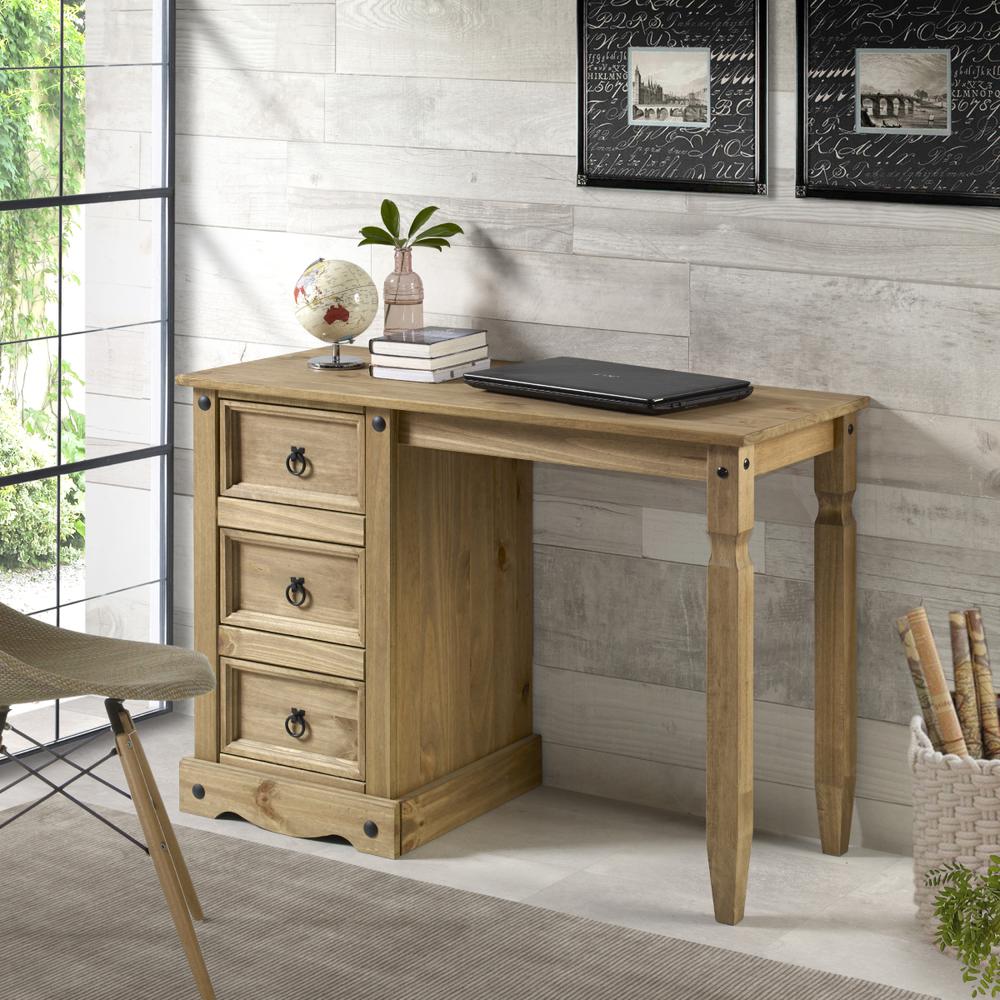 Model COR518 Cottage Series Wood Vanity/Desk in Corona Brown. Picture 7