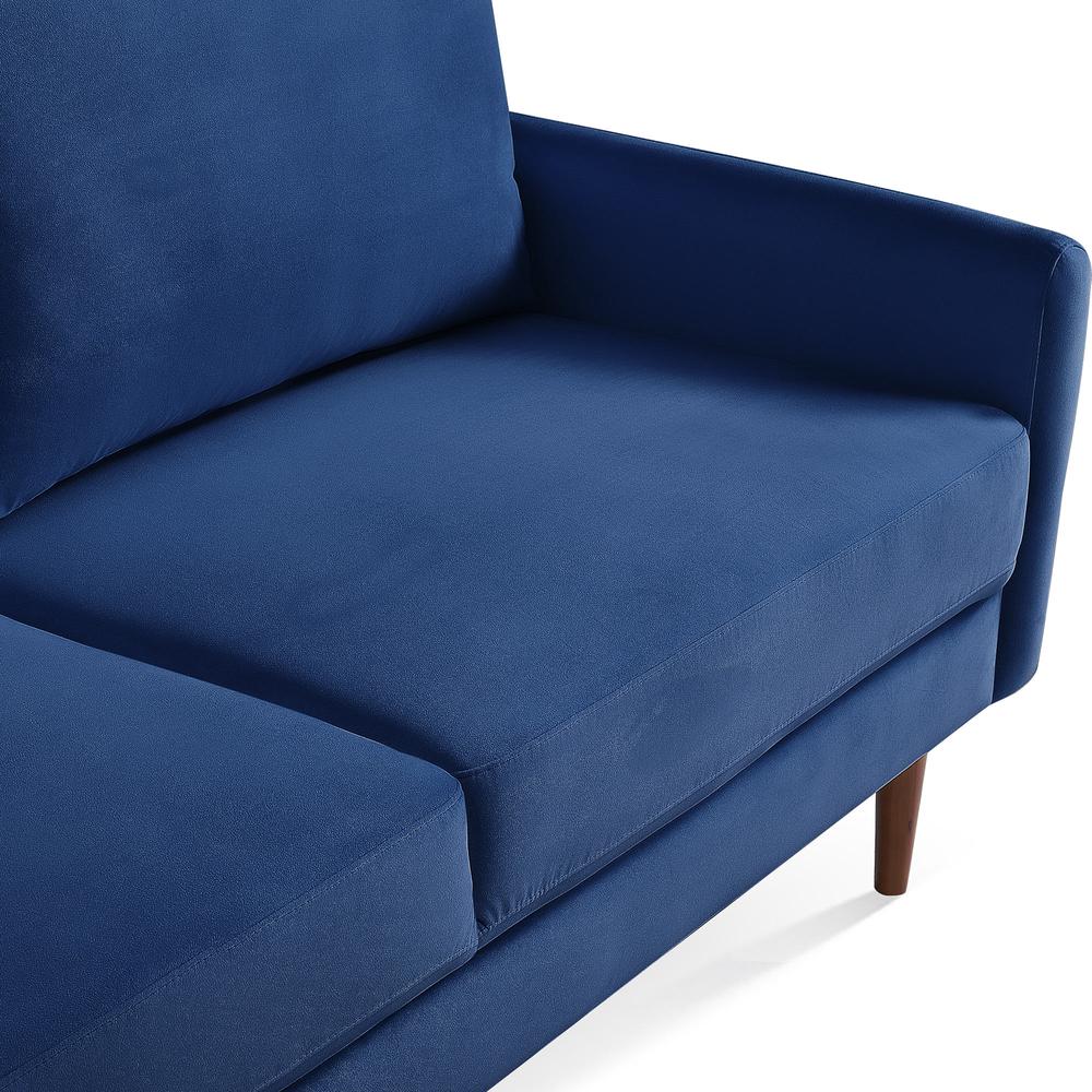 69 Inch Wide Upholstered Two Cushion Sofa with Cambered Arms. Picture 9