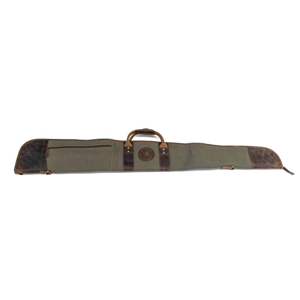 Canvas and Leather Shotgun Case. Picture 1