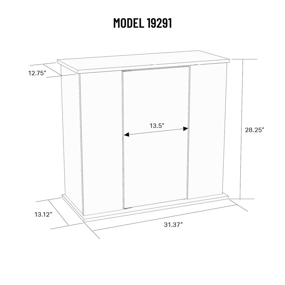 29/37 Gallon Black Upright Aquarium Stand. Picture 7