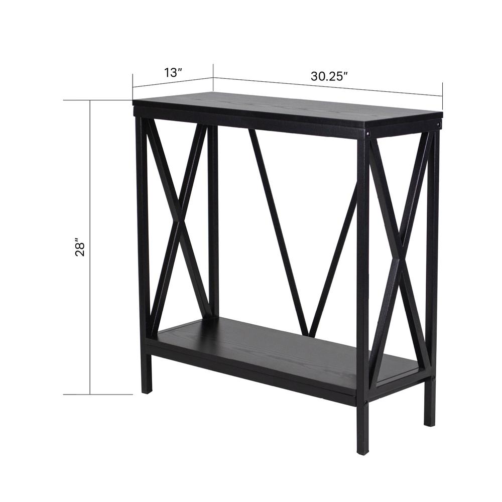 29/37 Gallon Steel X-Frame Aquarium Stand, with lower shelf, Black. Picture 5