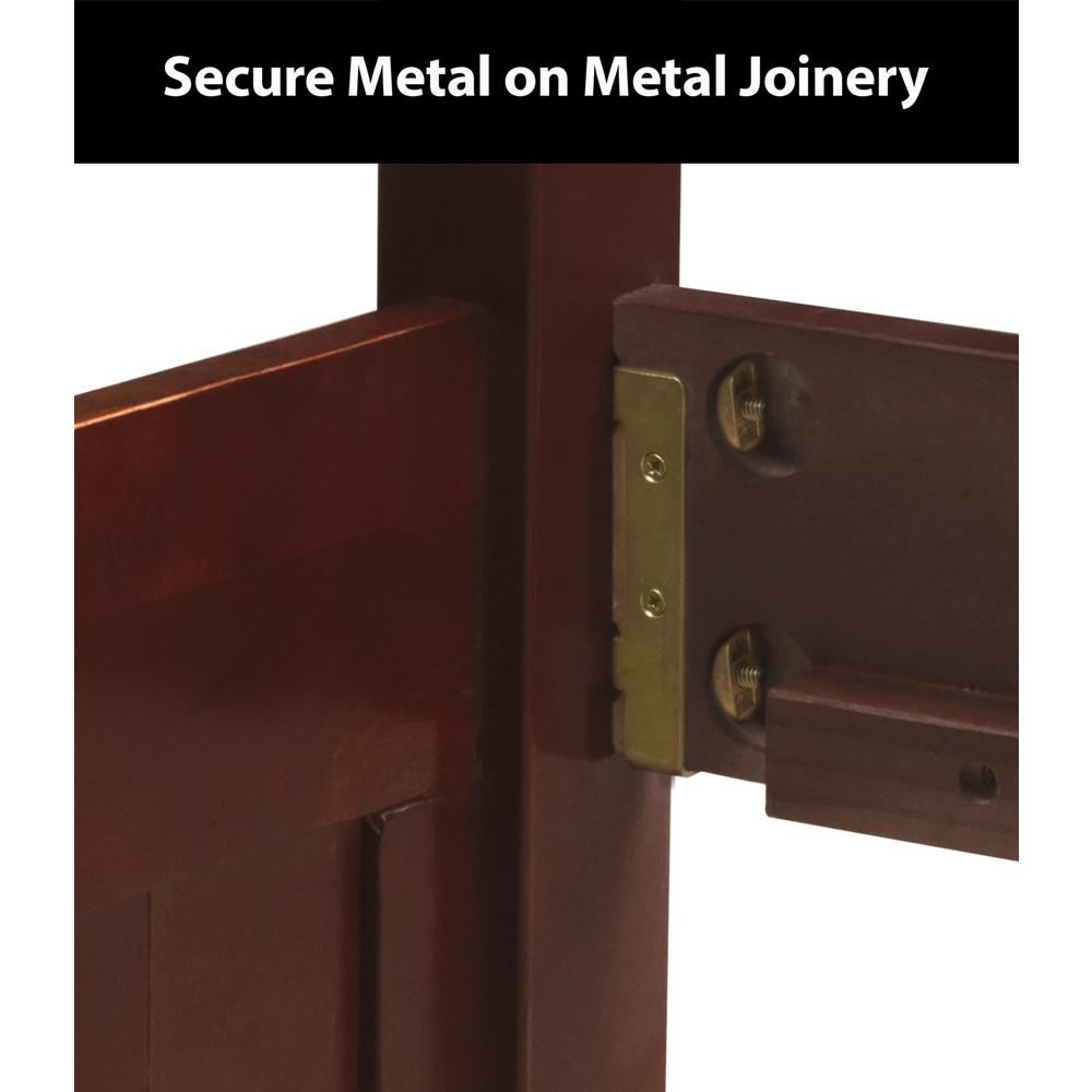 OS Home and Office Furniture Model 82821K6-22 Solid Pine Full Captains Bookcase Bed with 6 drawers in Rich Merlot. Picture 6