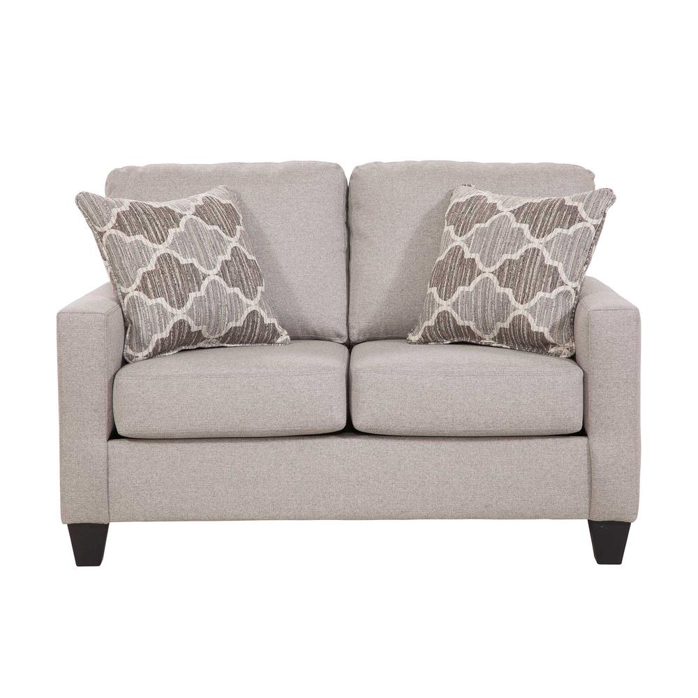 American Furniture Classics Loveseat with Two Accent Pillows. Picture 1
