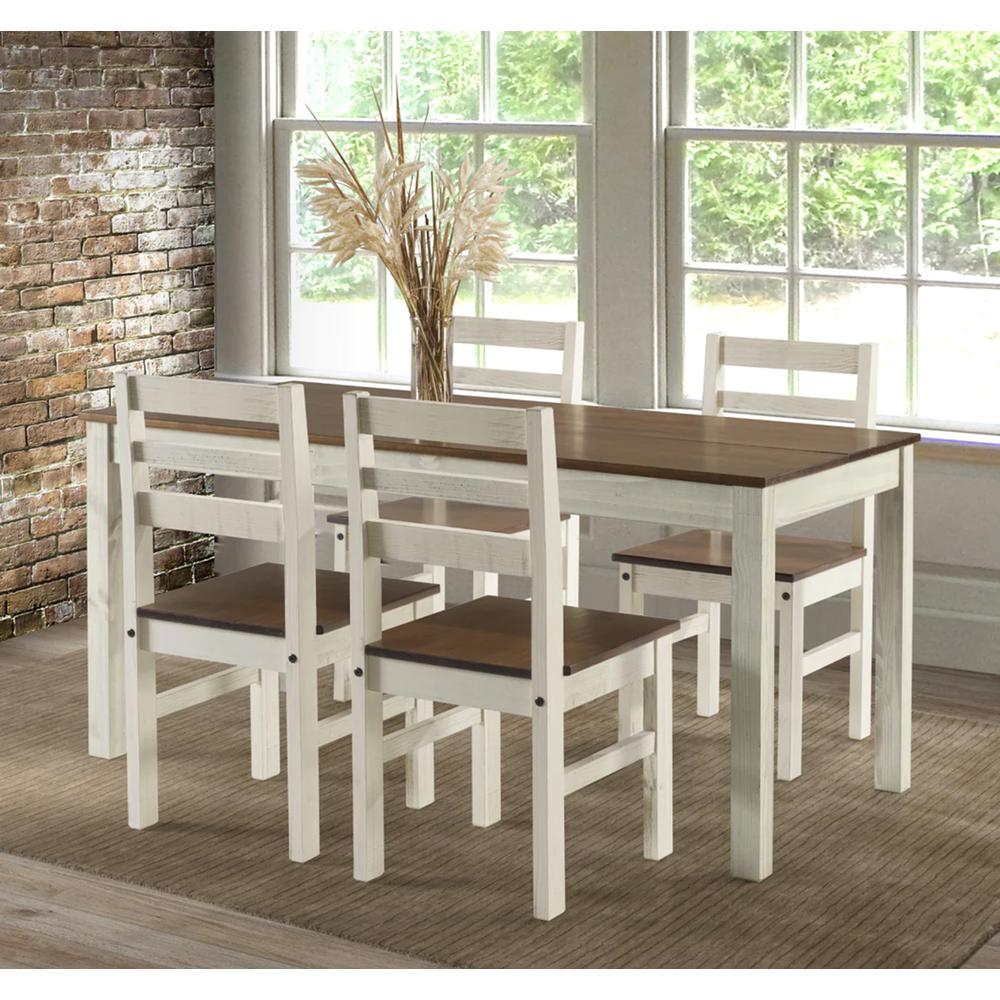Model CADB107 Cottage Series Dining Chairs (Set of 2) in Distressed White. Picture 5