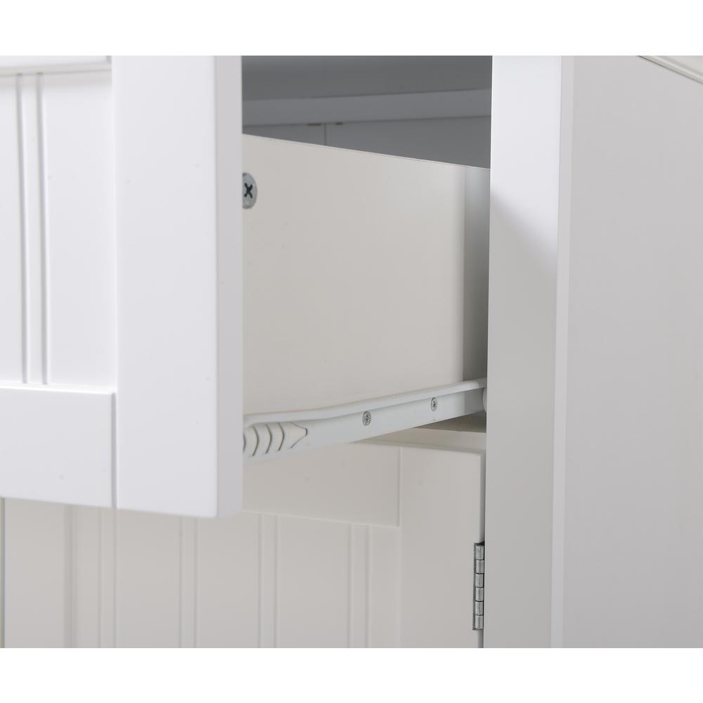 Buffet and Hutch with Framed Glass Doors and Drawer. Picture 5