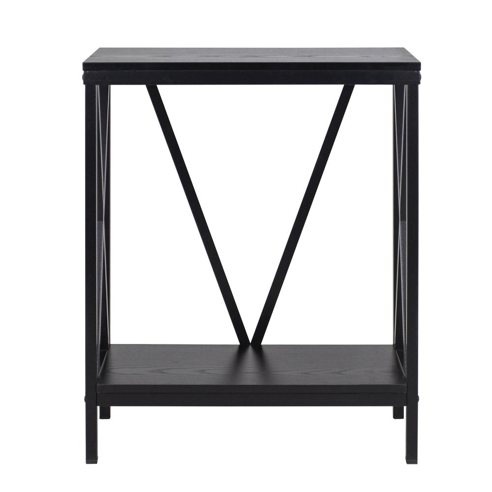 20 Gallon Steel X-Frame Aquarium Stand, with lower shelf, Black. Picture 2