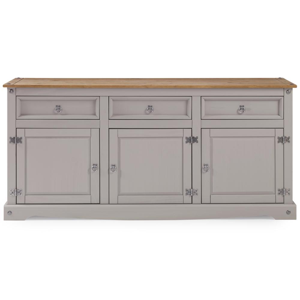 Model COG917 Cottage Series Wood Buffet Sideboard in Corona Gray. Picture 3