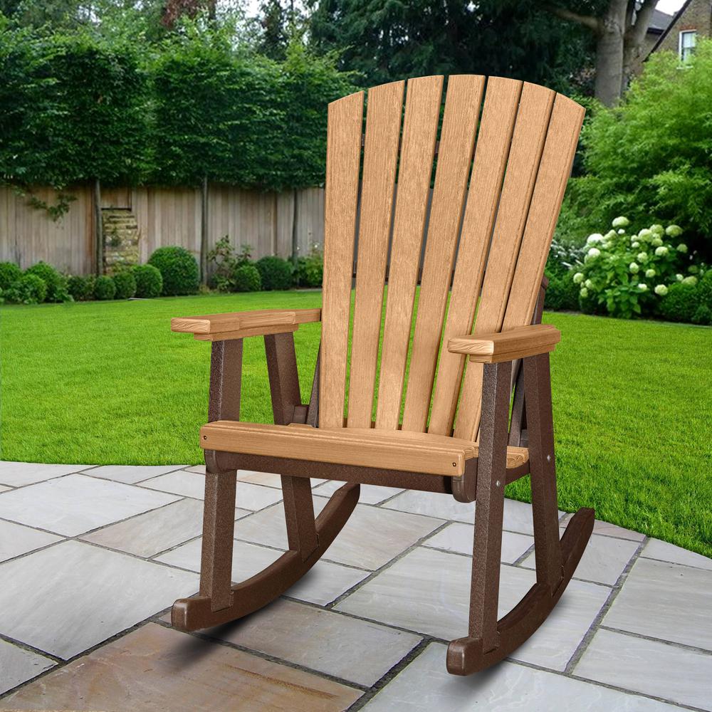 OS Home and Office Rocking Chair in Cedar with a Tudor Brown Base. Picture 1