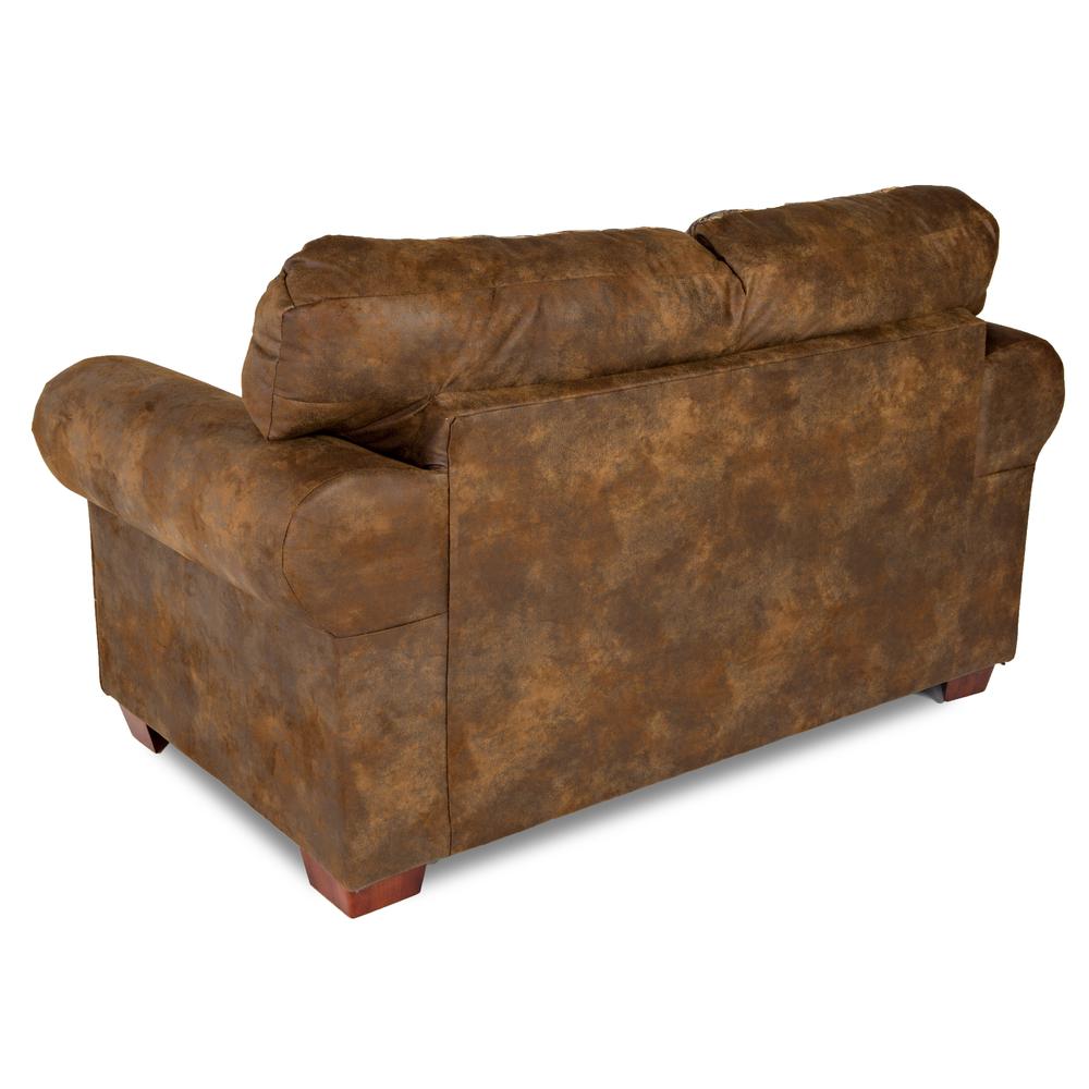 American Furniture Classics Model 8502-90 Deer Teal Lodge Tapestry Loveseat. Picture 3