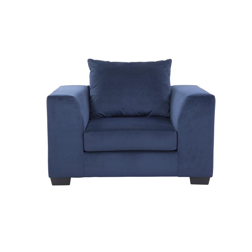 American Furniture Classics Blue Upholstered Oversize Chair. Picture 5