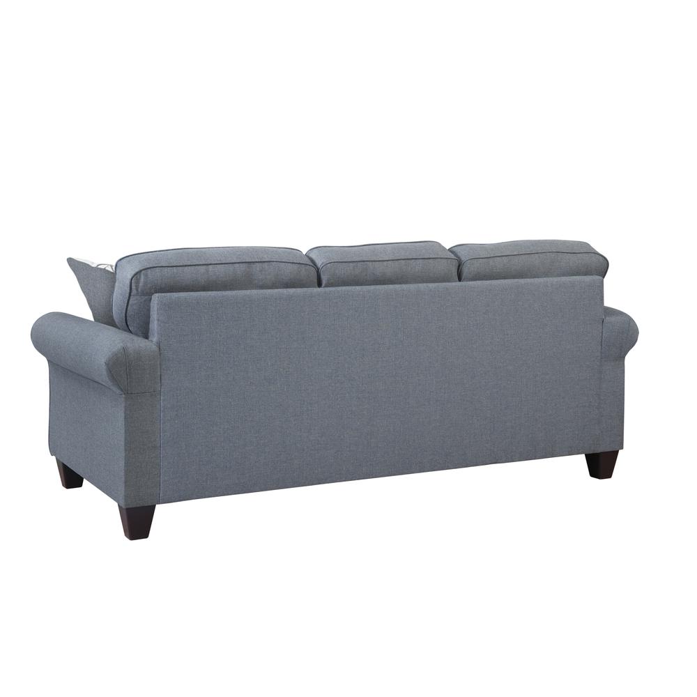 American Furniture Classics Sofa with Rolled Arms and 3 Accent Pillows. Picture 3