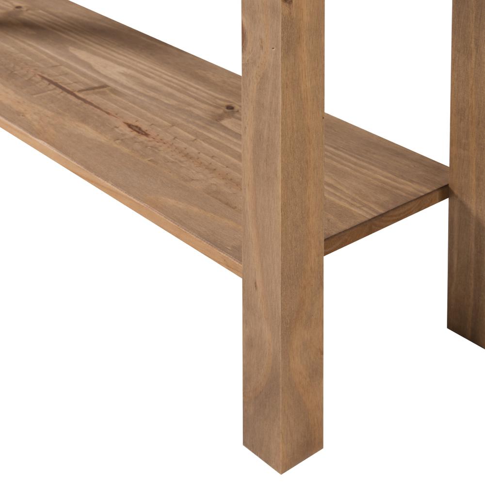 Model COR934 Cottage Series Solid Wood Hall Table in Corona Brown. Picture 3