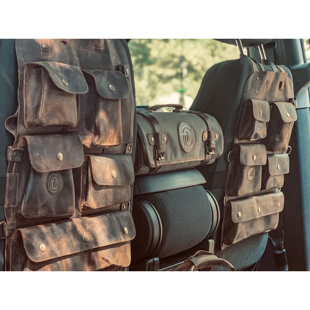 Hunter’s Leather Car Seat Organizer. Picture 7