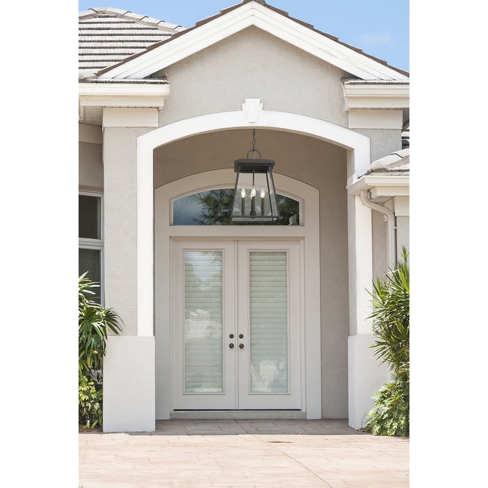 Z-Lite 4 Light Outdoor Chain Mount Ceiling Fixture. Picture 7