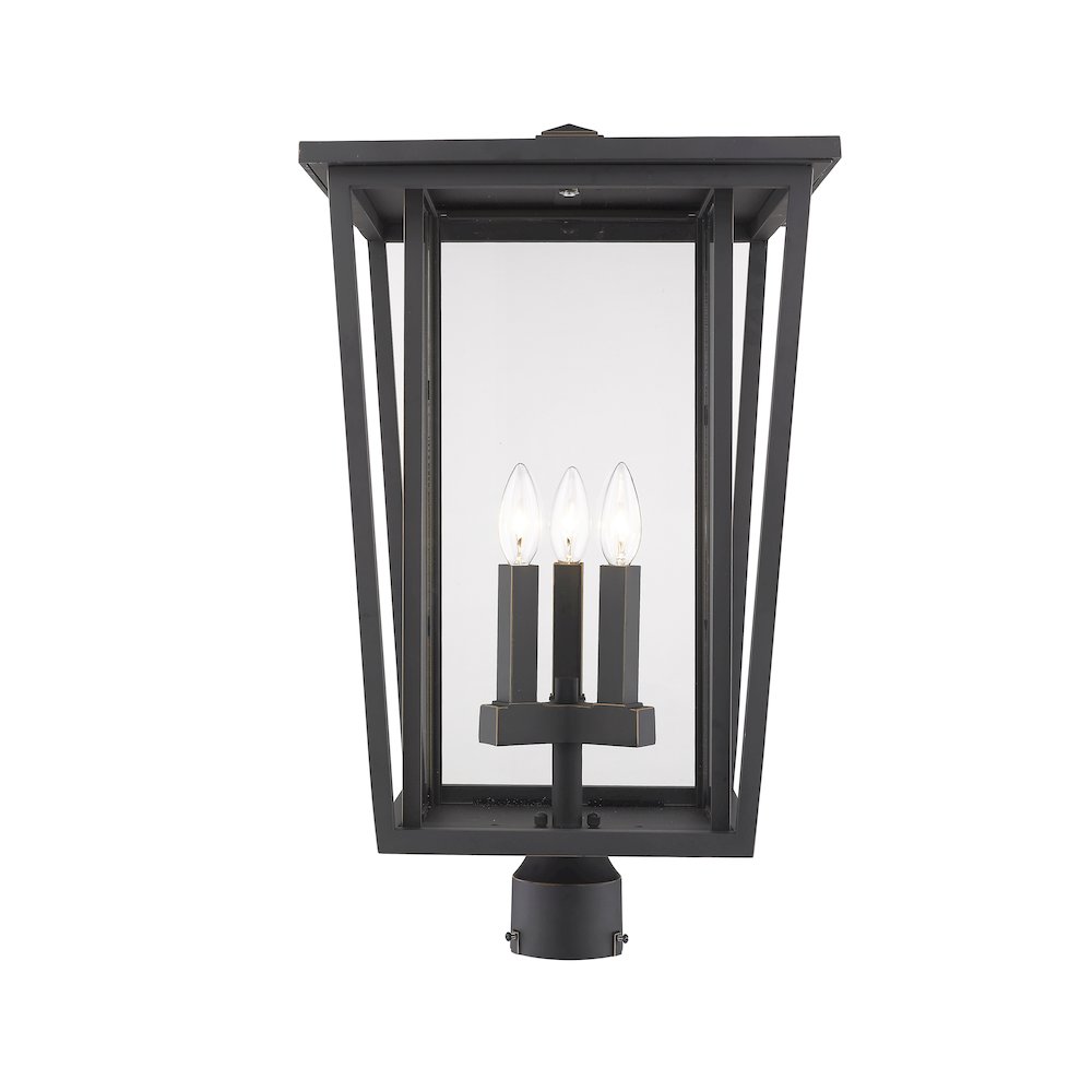 Z-Lite 3 Light Outdoor Post Mount Fixture. Picture 1