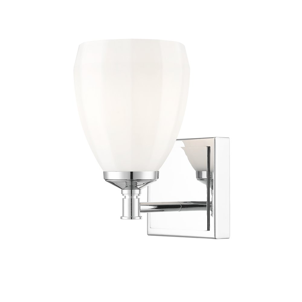Z-Lite Oren 1 Light Vanity in Chrome  color, Steel frame. Picture 1