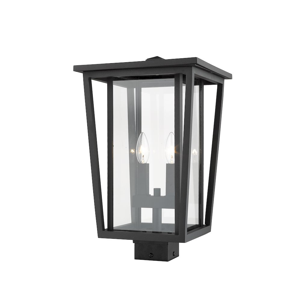 Z-Lite 2 Light Outdoor Post Mount Fixture. Picture 2