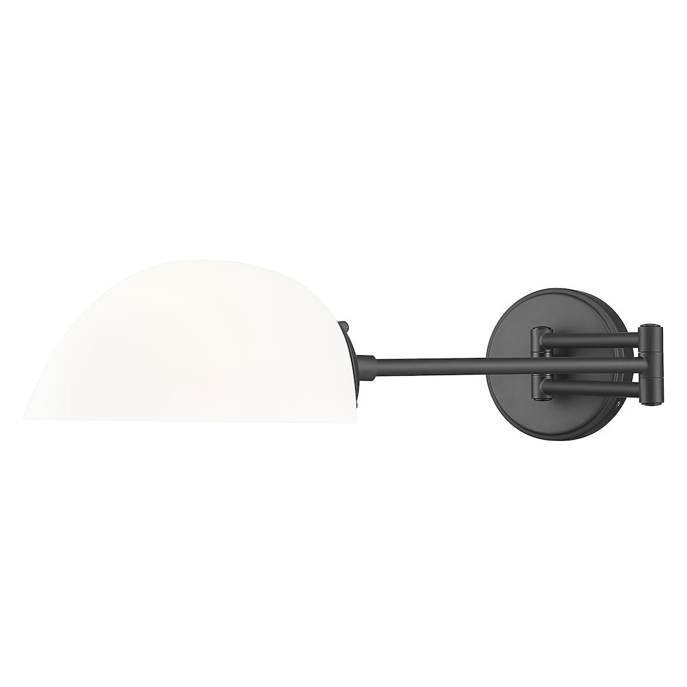 Z-Lite 1 Light Wall Sconce, Matte Black. Picture 3