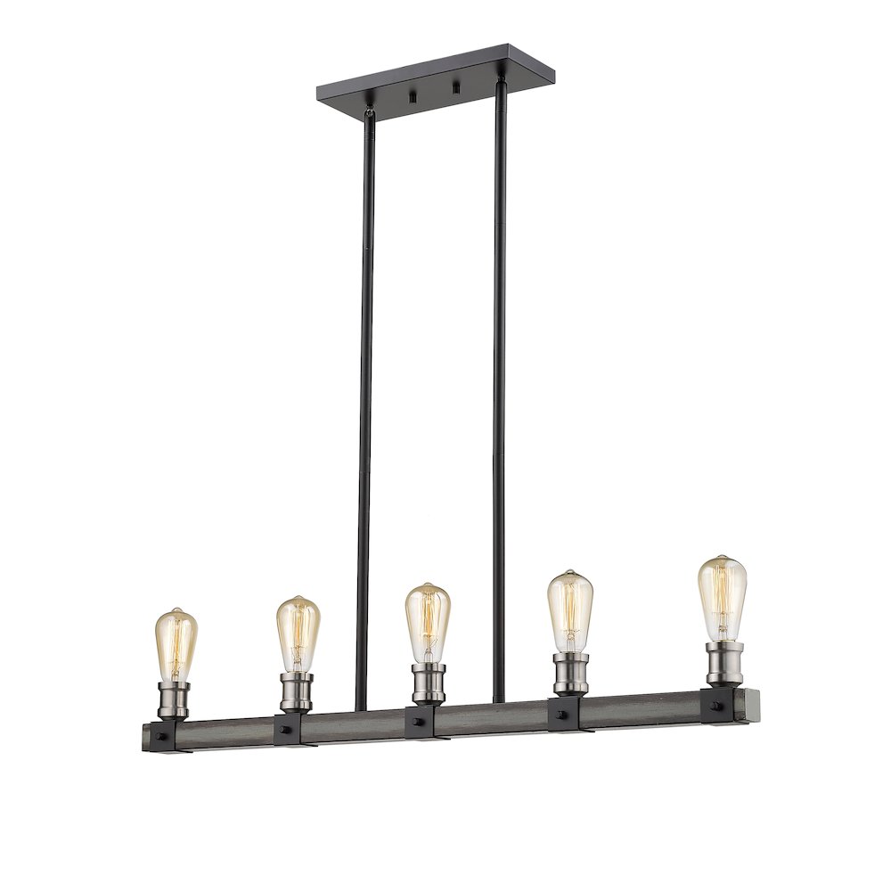 Z-Lite 5 Light Linear Chandelier. Picture 4