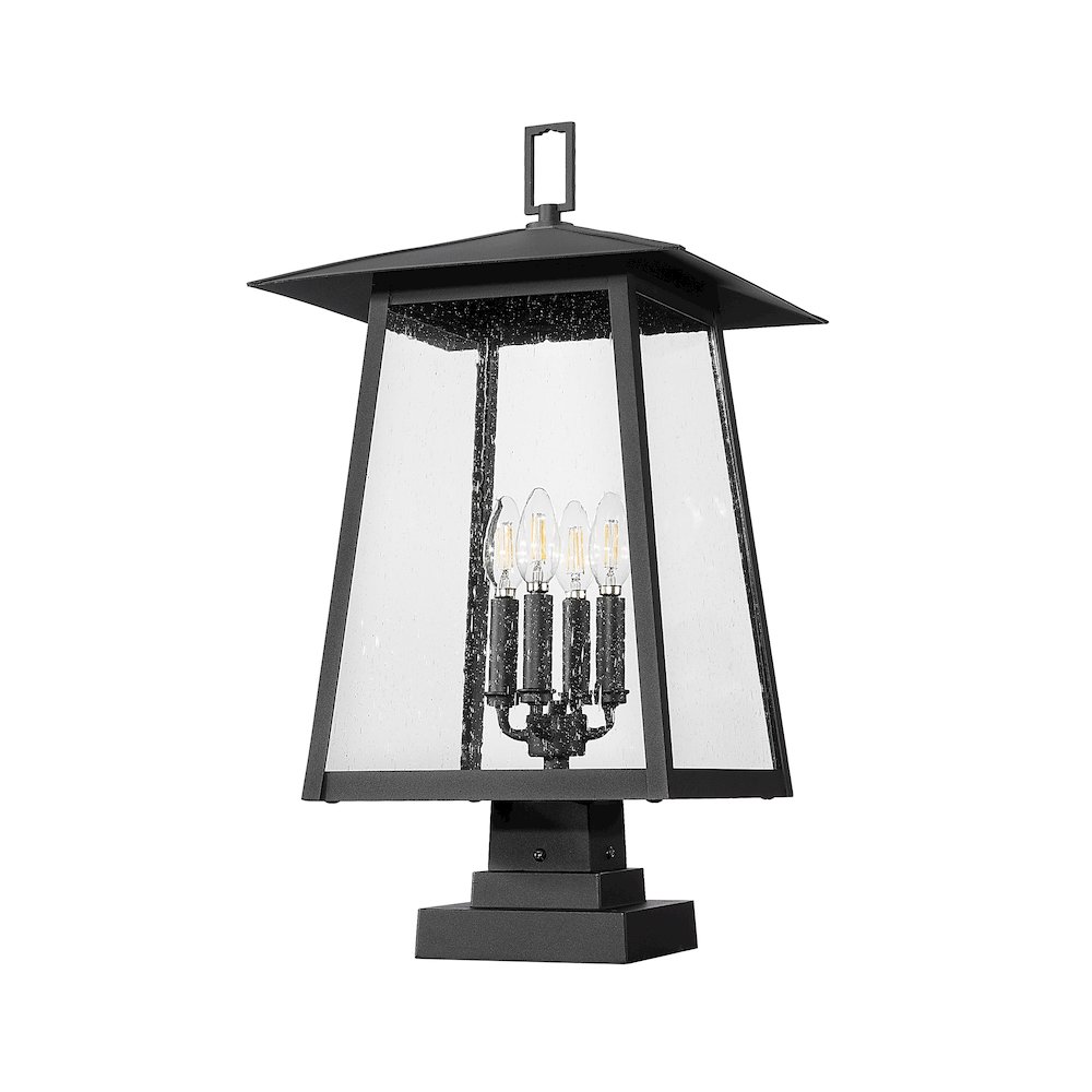 Z-Lite 4 Light Outdoor Pier Mounted Fixture. Picture 5